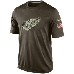 Men Detroit Red Wings Salute To Service Nike Dri-FIT T-Shirt