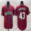 2023 World Cup Mexico #43 Patrick Sandoval red majestic baseball jerseys 07