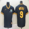 Nike Tampa Bay Rays #9 Wil Myers Black throwback MLB Jersey