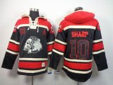 Chicago Blackhawks Patrick Sharp 10# black red NHL Hooded Sweatshirt