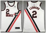 Los Angeles Clippers #2 Kawhi Leonard white throwback nike nba jersey with -XD