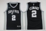 Nike San Antonio Spurs #2 Kawhi Leonard black basketball jersey(1)