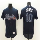 2016 Atlanta Braves #10 Chipper Jones dark blue Flexbase Authentic Collection Jersey