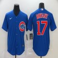 Nike Chicago Cubs Kris Bryant 17# blue majestic baseball jersey