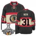 Chicago Blackhawks #31 NIEMI black nhl jersey