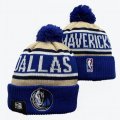 2024 Dallas Mavericks blue beige white NBA Sports Cuffed Knit Hats