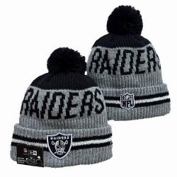 2024 Las Vegas Raiders gray black NFL Sports Cuffed Knit Hats