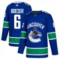 Adidas Vancouver Canucks #6 Brock Boeser blue hockey jersey