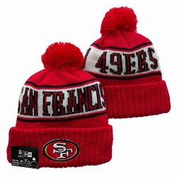 2024 San Francisco 49ers red white black NFL Sports Cuffed Knit Hats 03