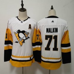 Youth Adidas Pittsburgh Penguins #71 Evgeni Malkin white NHL Jerseys