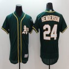 2016 Oakland Athletics #24 Rickey Henderson green Flexbase Authentic Collection Jersey