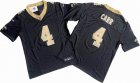 New Orleans Saints 4# Derek Carr black Nike Vapor F.U.S.E. Limited Jersey