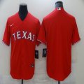 Nike Texas Rangers blank red majestic baseball jersey-BD