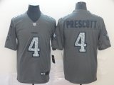 Nike Cowboys #4 Dak Prescott Gray fashion Color Rush Limited Jersey