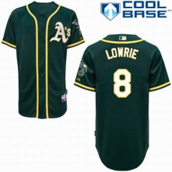 Oakland Athletics LOWRIE 8# Green baseball jerseys