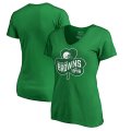 Cleveland Browns Pro Line by Fanatics Branded Women's Plus Sizes St. Patrick's Day Paddy's Pride T-Shirt - Kelly Green