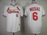 St Louis Cardinals MUSIAL 6 Jerseys white throwback MLB Jerseys