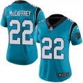 Women Nike Panthers #22 Christian McCaffrey blue Color Rush Limited Jersey