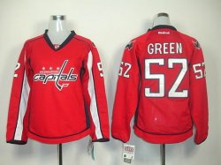 Washington Capitals #52 Mike Green Red NHL Women Jerseys