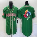 2023 World Cup Mexico blank green majestic baseball jerseys 49