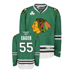 Chicago Blackhawks 55# EAGER green NHL Jerseys