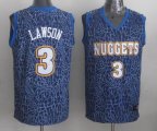 Denver Nuggets LAWSON 3# Blue Leopard color NBA Jerseys