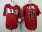 Arizona Diamondbacks 35 Trevor Cahill red Baseball Jersey