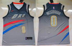 Nike Oklahoma City Thunder #0 Russell Westbrook Dri-FIT City Edition Swingman Jersey