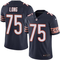 Nike Chicago Bears Kyle Long #75 dark blue Color Rush Limited Jerseys