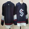 Adidas Seattle Kraken blank blue nhl jersey-PD