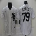 Nike Chicago White Sox #79 Jose Abreu white majestic mlb baseball jersey