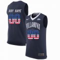 Custom Villanova Wildcats dark blue college basketball jerseys