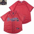 Nike Atlanta Braves red blank Flexbase Authentic Collection Jersey