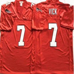 Atlanta Falcons #7 Michael Vick Red throwback NFL Jerseys