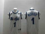 Orlando Magic #1 Tracy Mcgrady white stripe NBA Jerseys