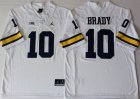 Jordan Brand Michigan Wolverines Tom Brady #10 white College Football Limited Jersey-PNS