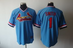 St Louis Cardinals SMITH 1# blue mlb jersey