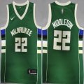 Nike Milwaukee Bucks #22 Khris Middleton green Stitched NBA basketball Jerseys-LT