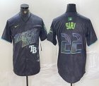 Nike Tampa Bay Rays #22 Jose Siri black majestic baseball jersey city version