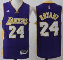 Adidas Los Angeles Lakers #24 Kobe Bryant purple Revolution 30 basketball jersey