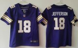 Youth Minnesota Vikings #18 Justin Jefferson Nike purple Alternate Vapor F.U.S.E. Limited Jersey-LT