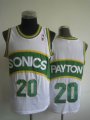 Seattle SuperSonics #20 Gary Payton white NBA Jersey