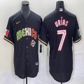 2023 World Cup Mexico #7 Julio Urias black majestic baseball jerseys 216