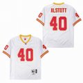 Tampa Bay Buccaneers #40 Mike Alstott white throwback NFL Jerseys