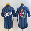 Youth 2020 World Series Los Angeles Dodgers blue majestic baseball Jerseys-BD 001