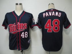 MLB Jerseys Minnesota Twins 48 Pavano Dark Blue