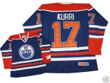 Jari Kurri #17 Edmonton Oilers Light Blue Jerseys