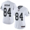 Women Nike Oakland Raiders #84 Antonio Brown white Color Rush Limited Jersey