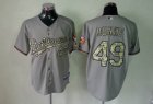 Baltimore Orioles BUNDY 49 gray camo MLB Jerseys