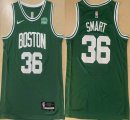 Nike Boston Celtics 36# Marcus Smart green basketball jersey-XD